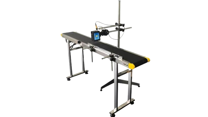 Batch Coding Machine with a conveyor